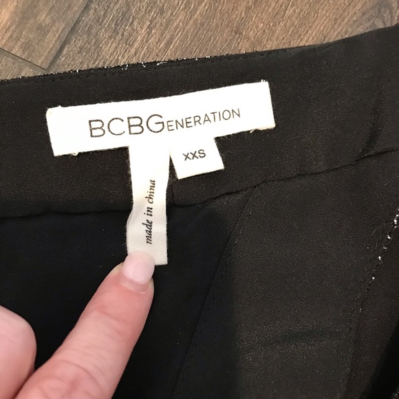 BCBGeneration Sparkly Black Dress XXS - Picture 3 of 5